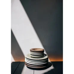 Pomax Vaisselle-BOSQUE - assiette apéritif - grès - DIA 13 x H 2 cm - brun