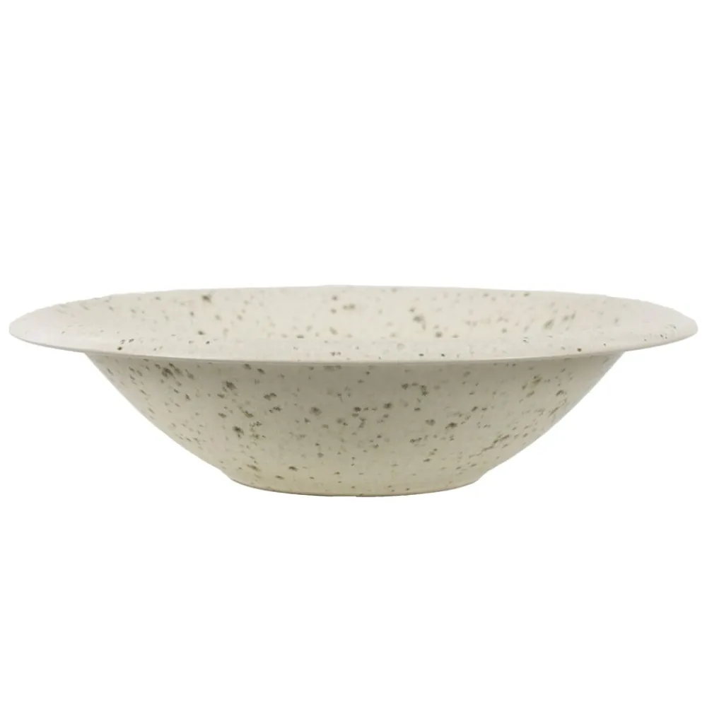 Pomax Vaisselle-BOSQUE - saladier - grès - DIA 31,5 x H 8,2 cm - blanc