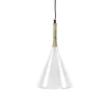 Pomax Suspensions-BRAMPTON - lampe suspendue - métal / bois de manguier - DIA 25 x H 42 cm - blanc