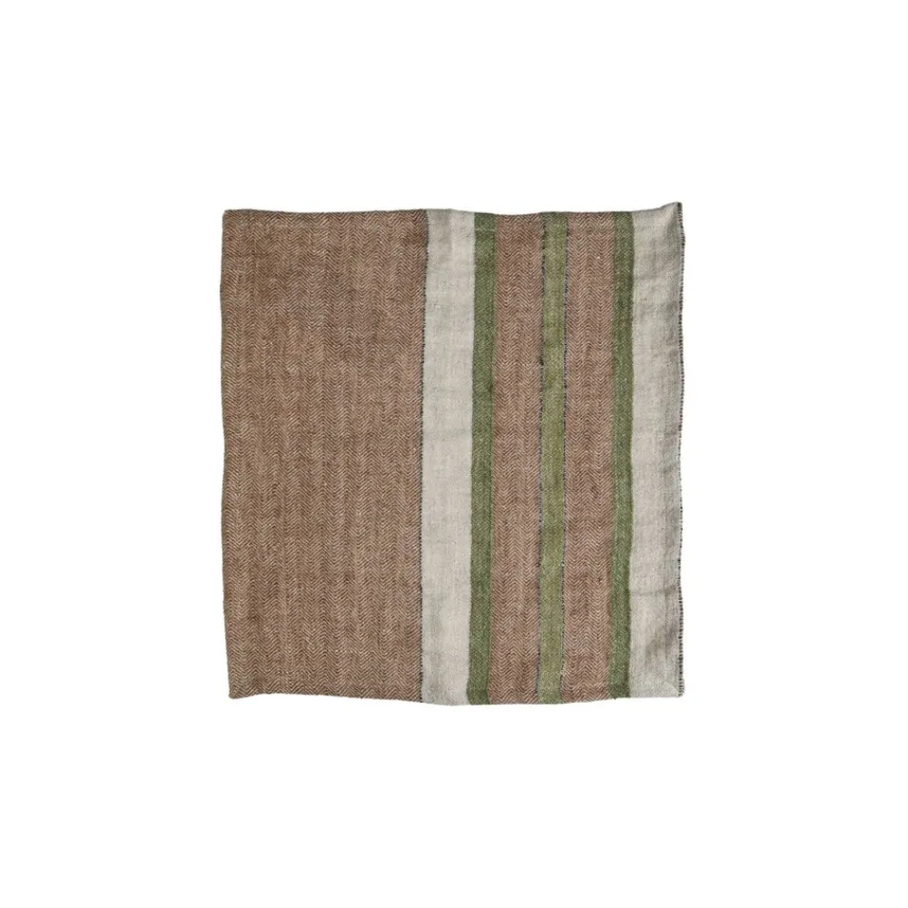 Pomax Linge De Table-BRUNELLO - serviette - lin - L 40 x W 40 cm - mix de couleurs