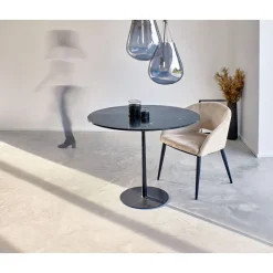 Pomax Suspensions-BULLIA - suspension - verre / métal - DIA 30 x H 69 cm - fumé