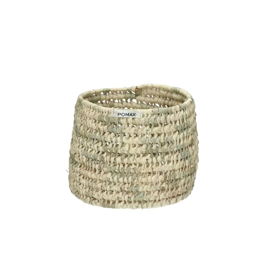 Pomax Bols & Paniers-CAMPO - set/3 paniers - palmier - DIA 20/25/30 x H 20/25/30 cm - naturel