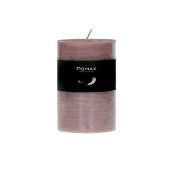 Pomax Bougies-CANDLE - bougie - cire de paraffine - DIA 7 x H 10 cm - rose clair