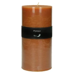 Pomax Bougies-CANDLE - bougie - cire de paraffine - DIA 10 x H 20 cm - rouille