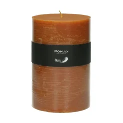 Pomax Bougies-CANDLE - bougie - cire de paraffine - DIA 10 x H 15 cm - rouille
