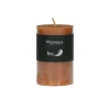 Pomax Bougies-CANDLE - bougie - cire de paraffine - DIA 7 x H 10 cm - rouille