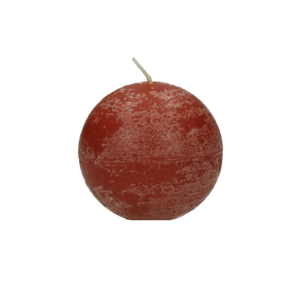 Pomax Bougies-CANDLE - bougie - cire de paraffine - DIA 6 cm - terracotta