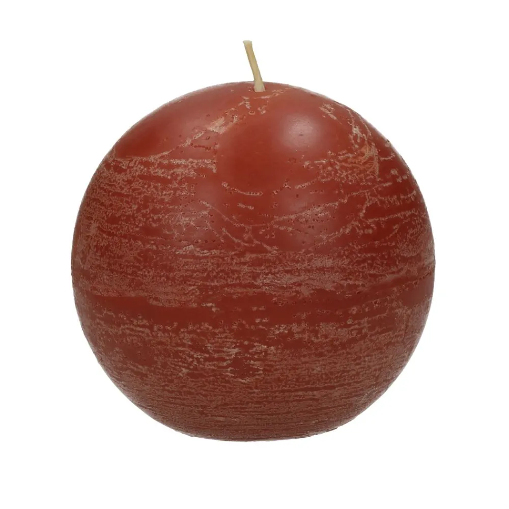 Pomax Bougies-CANDLE - bougie - cire de paraffine - DIA 9 cm - terracotta