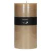 Pomax Bougies-CANDLE - bougie - cire de paraffine - DIA 10 x H 20 cm - champagne