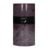 Pomax Bougies-CANDLE - bougie - cire de paraffine - DIA 10 x H 20 cm - pourpre