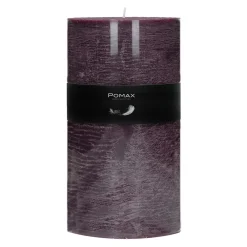 Pomax Bougies-CANDLE - bougie - cire de paraffine - DIA 10 x H 20 cm - pourpre