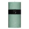 Pomax Bougies-CANDLE - bougie - cire de paraffine - DIA 10 x H 20 cm - aqua clair