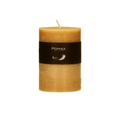 Pomax Bougies-CANDLE - bougie - cire de paraffine - DIA 7 x H 10 cm - soleil