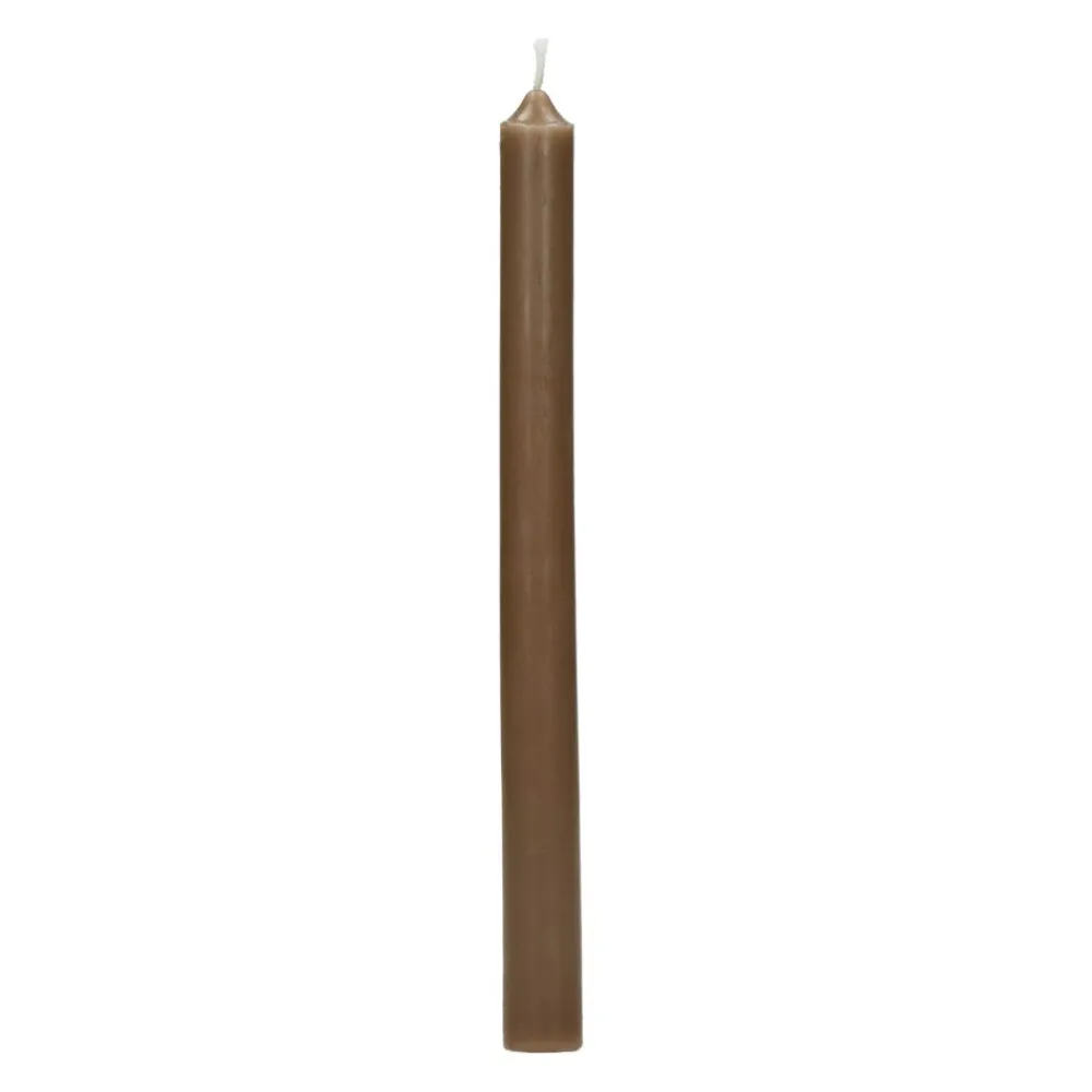 Pomax Bougies-CANDLE - bougie - cire de paraffine - H 25 cm - noisette