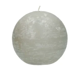 Pomax Bougies-CANDLE - bougie - cire de paraffine - DIA 9 cm - lin