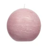 Pomax Bougies-CANDLE - bougie - cire de paraffine - DIA 9 cm - rose clair