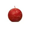Pomax Bougies-CANDLE - bougie - cire de paraffine - DIA 6 cm - rouge