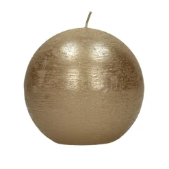 Pomax Bougies-CANDLE - bougie - cire de paraffine - DIA 9 cm - champagne
