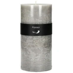 Pomax Bougies-CANDLE - bougie - cire de paraffine - DIA 10 x H 20 cm - lin