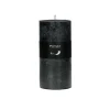 Pomax Bougies-CANDLE - bougie - cire de paraffine - DIA 7 x H 14 cm - noir