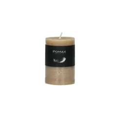 Pomax Bougies-CANDLE - bougie - cire de paraffine - DIA 5 x H 8 cm - miel