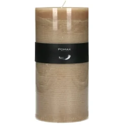 Pomax Bougies-CANDLE - bougie - cire de paraffine - DIA 10 x H 20 cm - miel