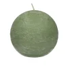 Pomax Bougies-CANDLE - bougie - cire de paraffine - DIA 9 cm - avocat