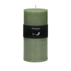 Pomax Bougies-CANDLE - bougie - cire de paraffine - DIA 7 x H 14 cm - avocat