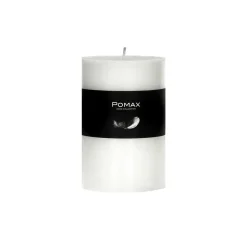 Pomax Bougies-CANDLE - bougie - cire de paraffine - DIA 7 x H 10 cm - Blanc