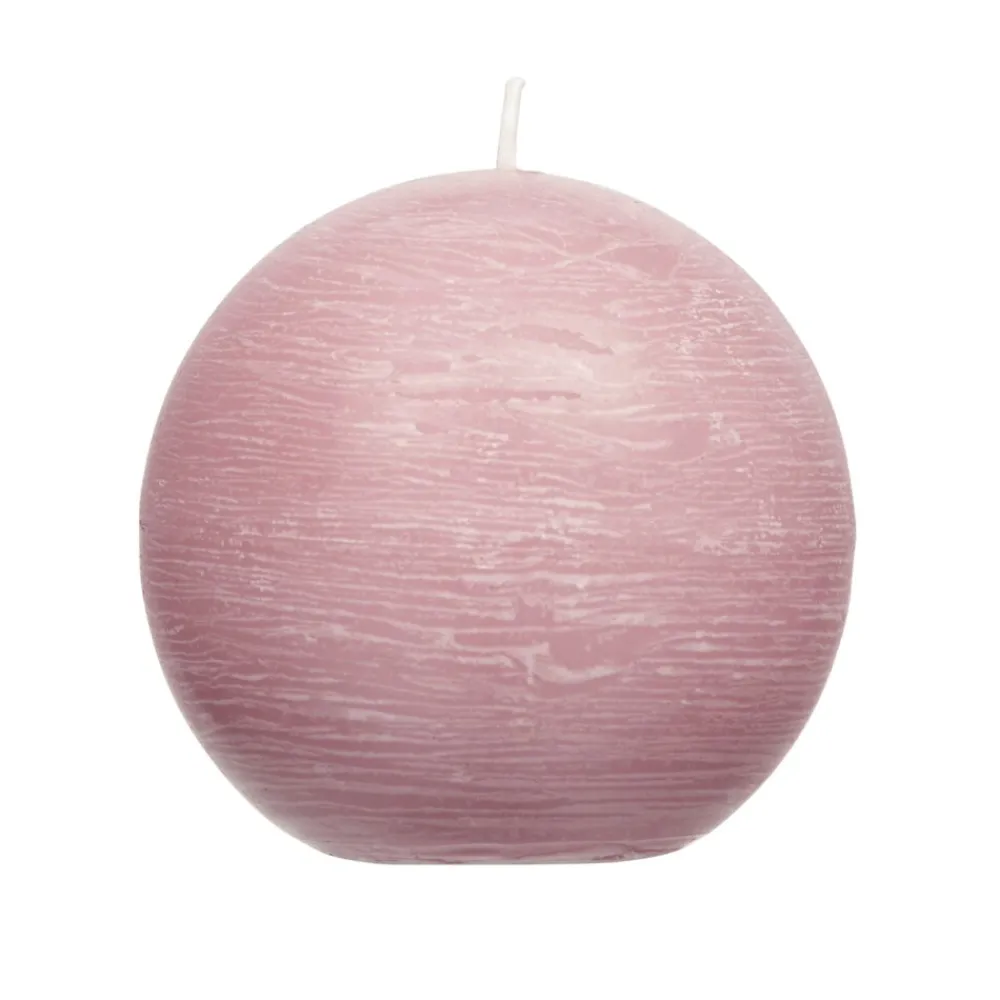 Pomax Bougies-CANDLE - bougie - cire de paraffine - DIA 9 cm - rose clair