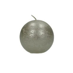 Pomax Bougies-CANDLE - bougie - cire de paraffine - DIA 6 cm - argent
