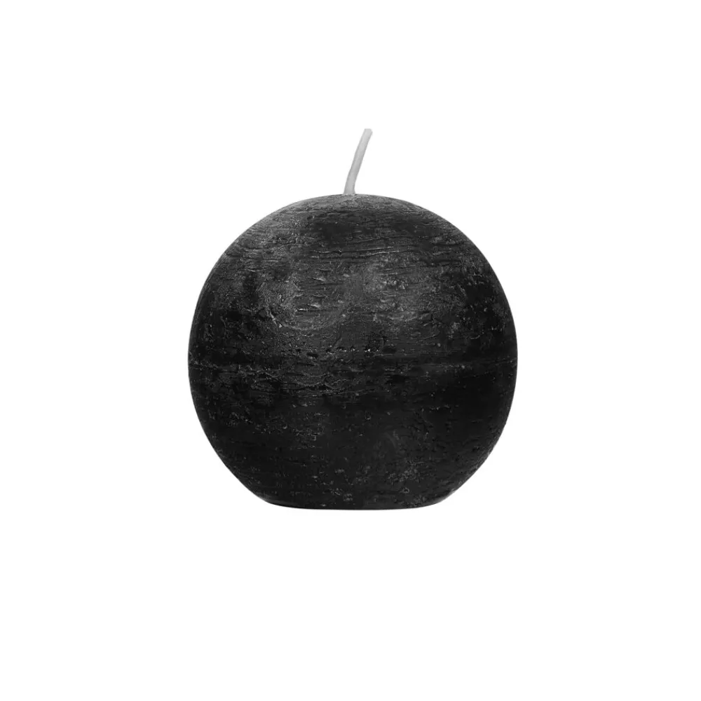 Pomax Bougies-CANDLE - bougie - cire de paraffine - DIA 6 cm - noir