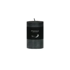Pomax Bougies-CANDLE - bougie - cire de paraffine - DIA 5 x H 8 cm - noir