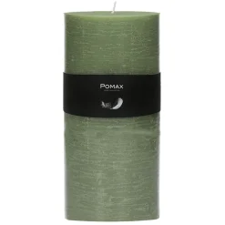 Pomax Bougies-CANDLE - bougie - cire de paraffine - DIA 10 x H 20 cm - avocat