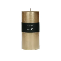 Pomax Bougies-CANDLE - bougie - cire de paraffine - DIA 7 x H 14 cm - champagne
