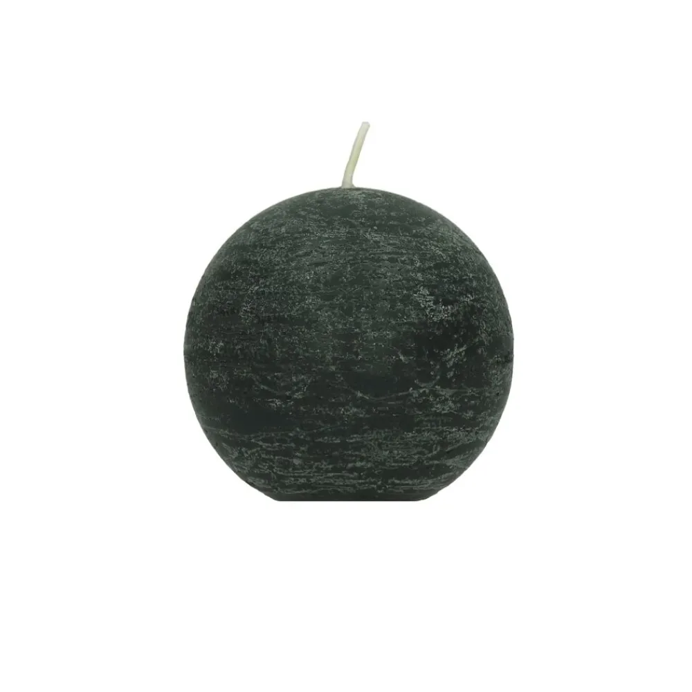 Pomax Bougies-CANDLE - bougie - cire de paraffine - DIA 6 cm - vert foncé