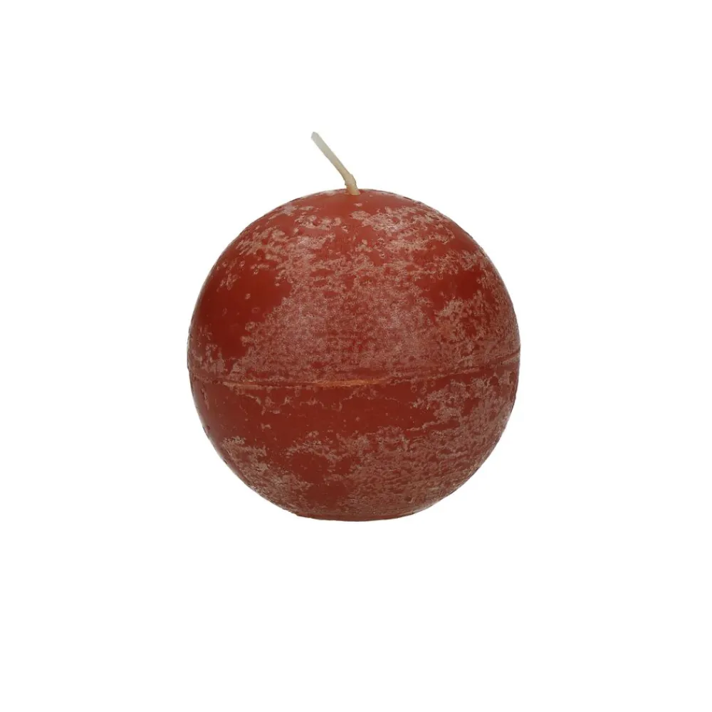 Pomax Bougies-CANDLE - bougie - cire de paraffine - DIA 6 cm - terracotta