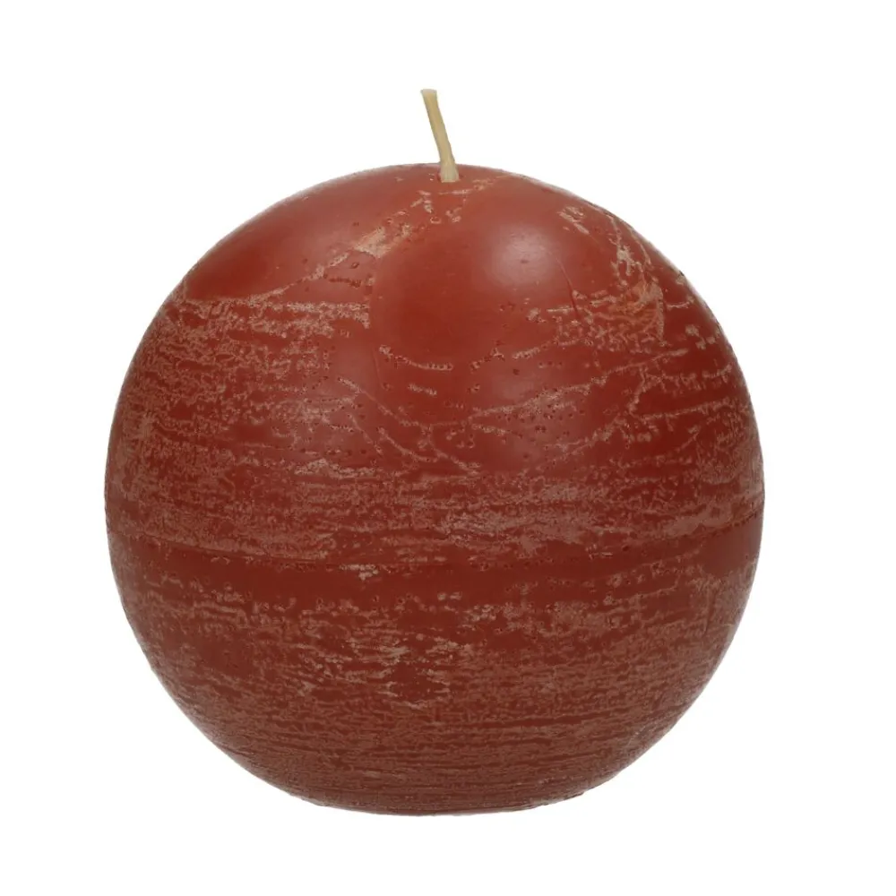 Pomax Bougies-CANDLE - bougie - cire de paraffine - DIA 9 cm - terracotta