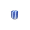 Pomax Photophores / T-lights-CANNES - vase/photophore - verre - DIA 7 x H 8 cm - bleu