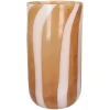 Pomax Photophores / T-lights-CANNES - vase/photophore - verre - DIA 19 x H 37 cm - ambre