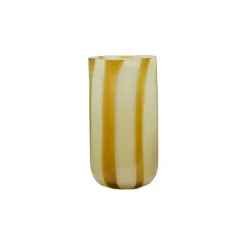 Pomax Photophores / T-lights-CANNES - vase/photophore - verre - DIA 19 x H 37 cm - ambre