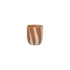 Pomax Photophores / T-lights-CANNES - vase/photophore - verre - DIA 7 x H 8 cm - ambre