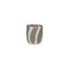 Pomax Photophores / T-lights-CANNES - vase/photophore - verre - DIA 7 x H 8 cm - gris
