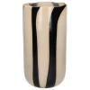 Pomax Photophores / T-lights-CANNES - vase/photophore - verre - DIA 19 x H 37 cm - ivoire