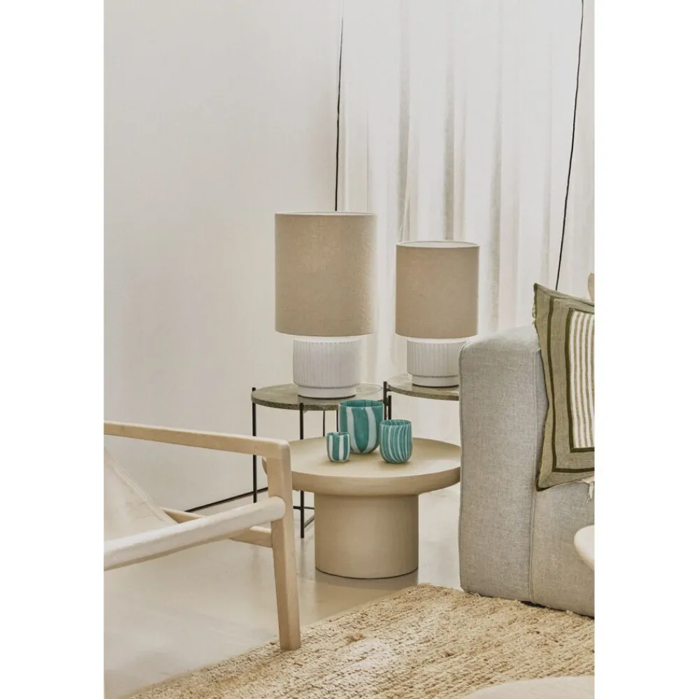 Pomax Photophores / T-lights-CANNES - vase/photophore - verre - DIA 7 x H 8 cm - aqua