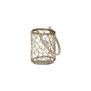 Pomax Lanternes-CANTALOUPE - lanterne - verre / bambou - DIA 11 x H 14 cm - naturel