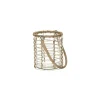 Pomax Lanternes-CANTALOUPE - lanterne - verre / bambou - DIA 11 x H 14 cm - naturel
