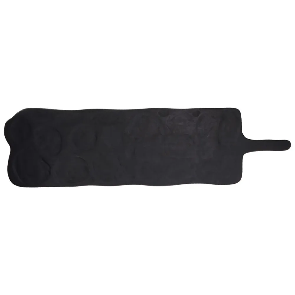 Pomax Planches À Découper-CAPRI - plateau - bois de mangier - L 19,5 x W 2,3 x H 72 cm - noir