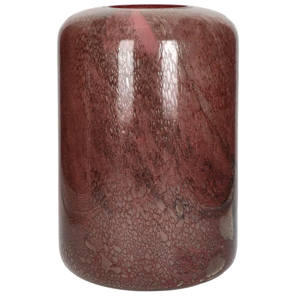 Pomax Vases-CAROLINE - vase - verre - DIA 25 x H 37,3 cm - rouge