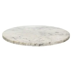 Pomax Concepts Modulaires-CARRARA - dessus de table - marbre - DIA 55 x H 1,5 cm - blanc
